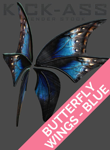 BUTTERFLY WINGS - BLUE