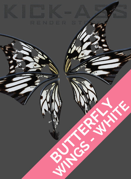 BUTTERFLY WINGS - WHITE