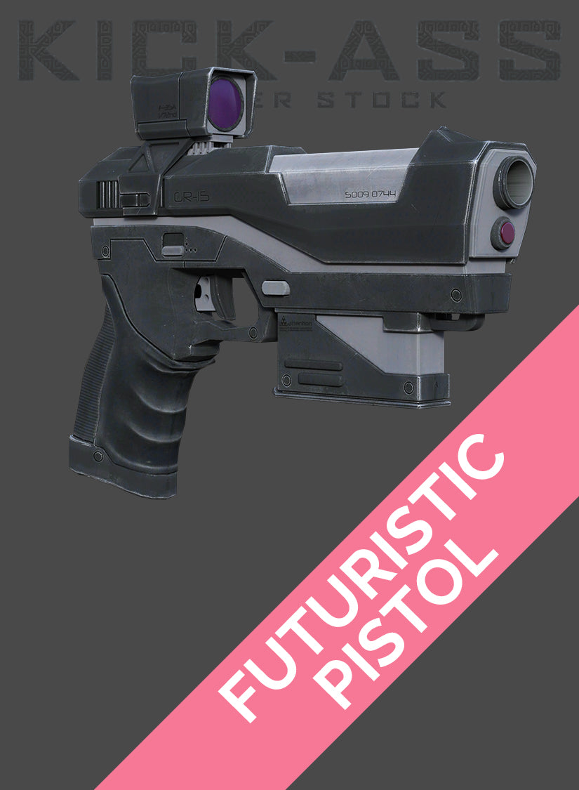 futuristic pistol concept