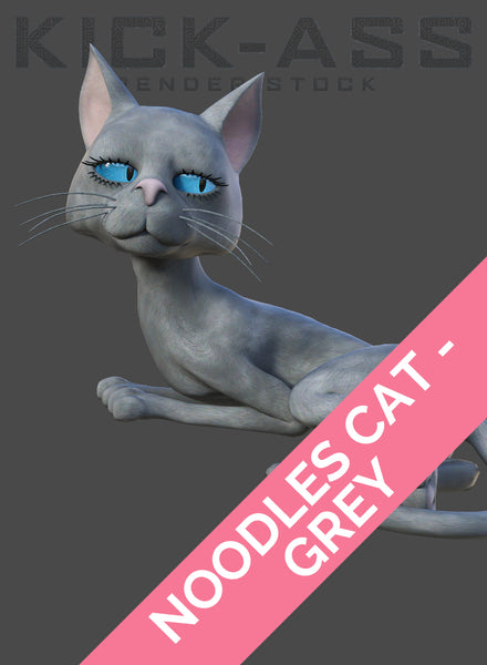 NOODLE CAT - GREY