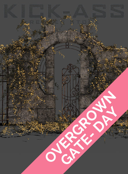 OVERGROWN GATE - DAY
