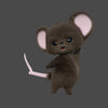 PLUSHIE MOUSE - BROWN