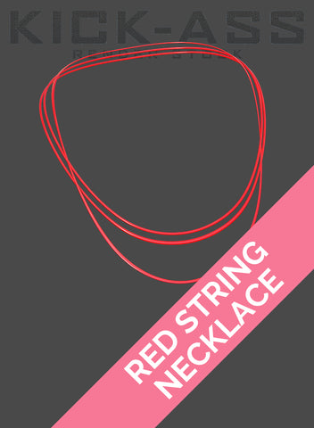 RED STRING NECKLACE