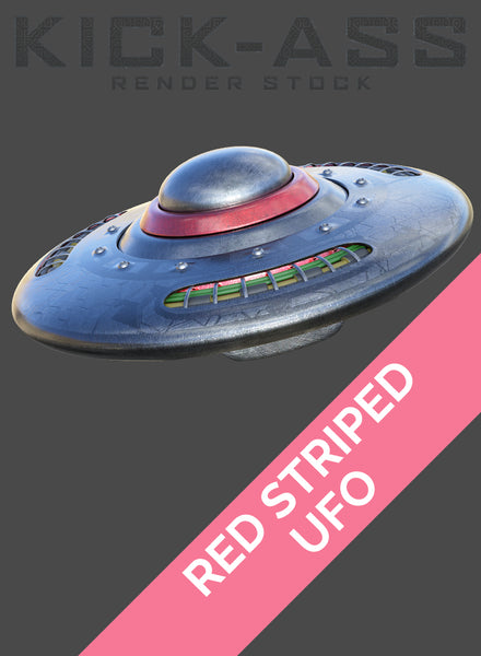 RED STRIPED UFO