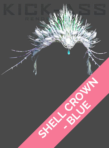 SHELL CROWN -- BLUE