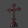 WOODEN CROSS ON STAND